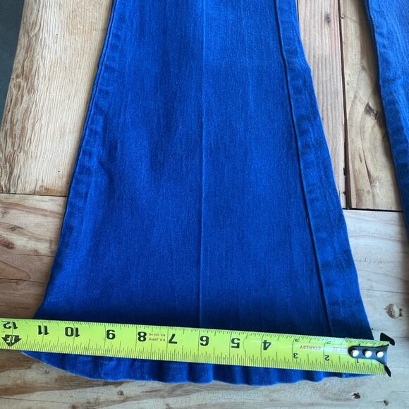 Unbranded Jeans Womens Size M Multicolor Butterfly Embroidery Flare Patchwork - Picture 10 of 16